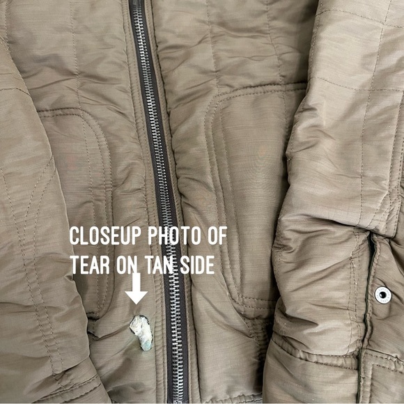 Spiewak Primaloft Reversible Bomber Jacket Removable Faux Fur Collar Medium READ - Picture 5 of 13